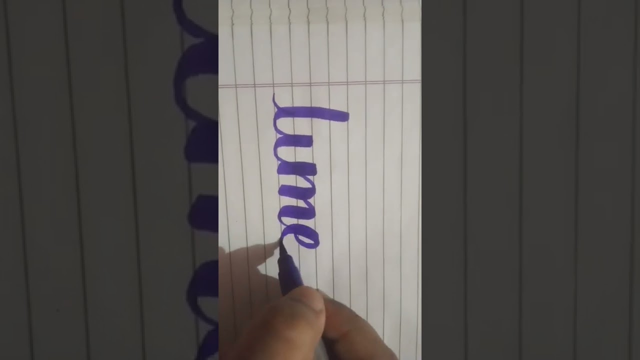 writing my subscriber name.#calligraphy #shorts #bts