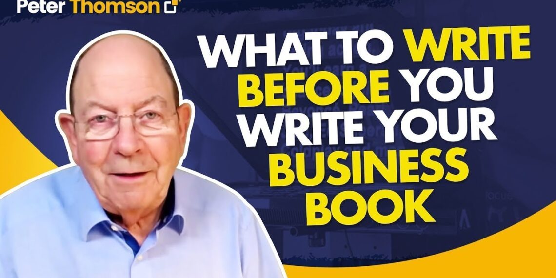 The FIRST Page You Must Write: Unlock Book Success | Book Writing | Peter Thomson