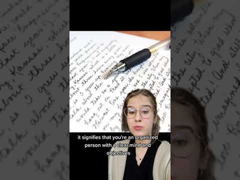 What a very neat Handwriting really means (Graphology, Handwriting Analysis) #shorts  #youtubeshorts