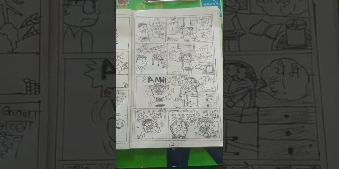 My old Doraemon comic book that I made in 5th class 🔥🔥