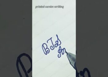 BTS Army in cursive handwriting || cursive shorts #shorts