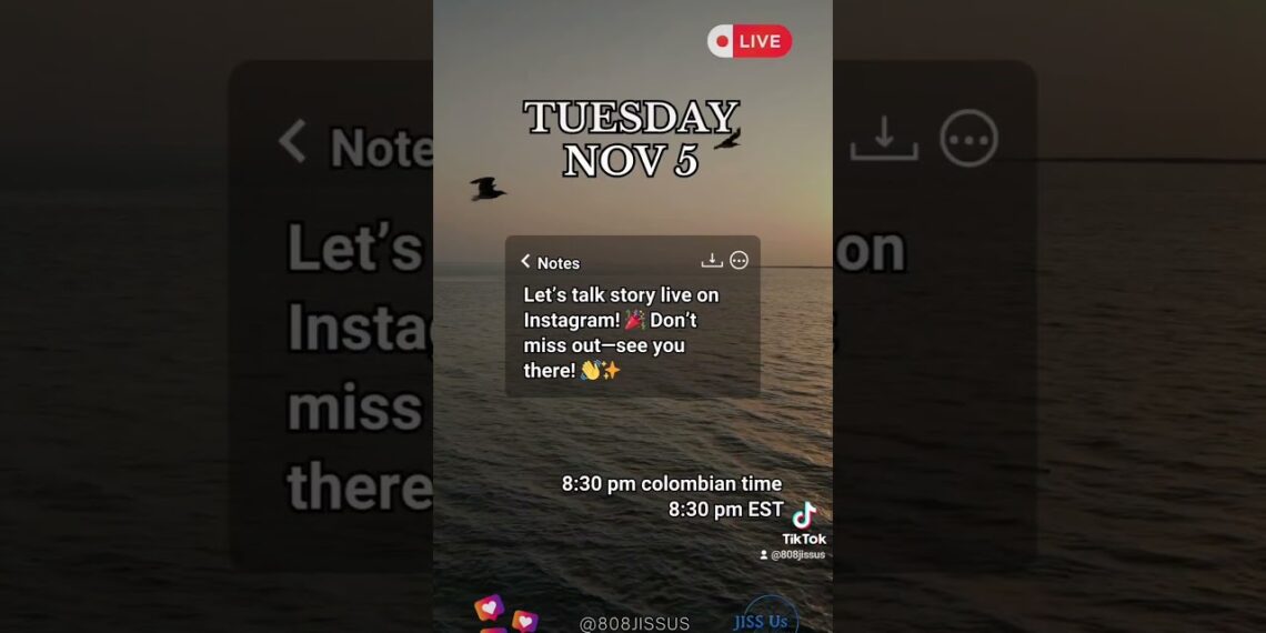 🎉 Come Hang with Us Live! 🎉 This Tuesday november 5 at 8:30 PM EST/Colombian time!