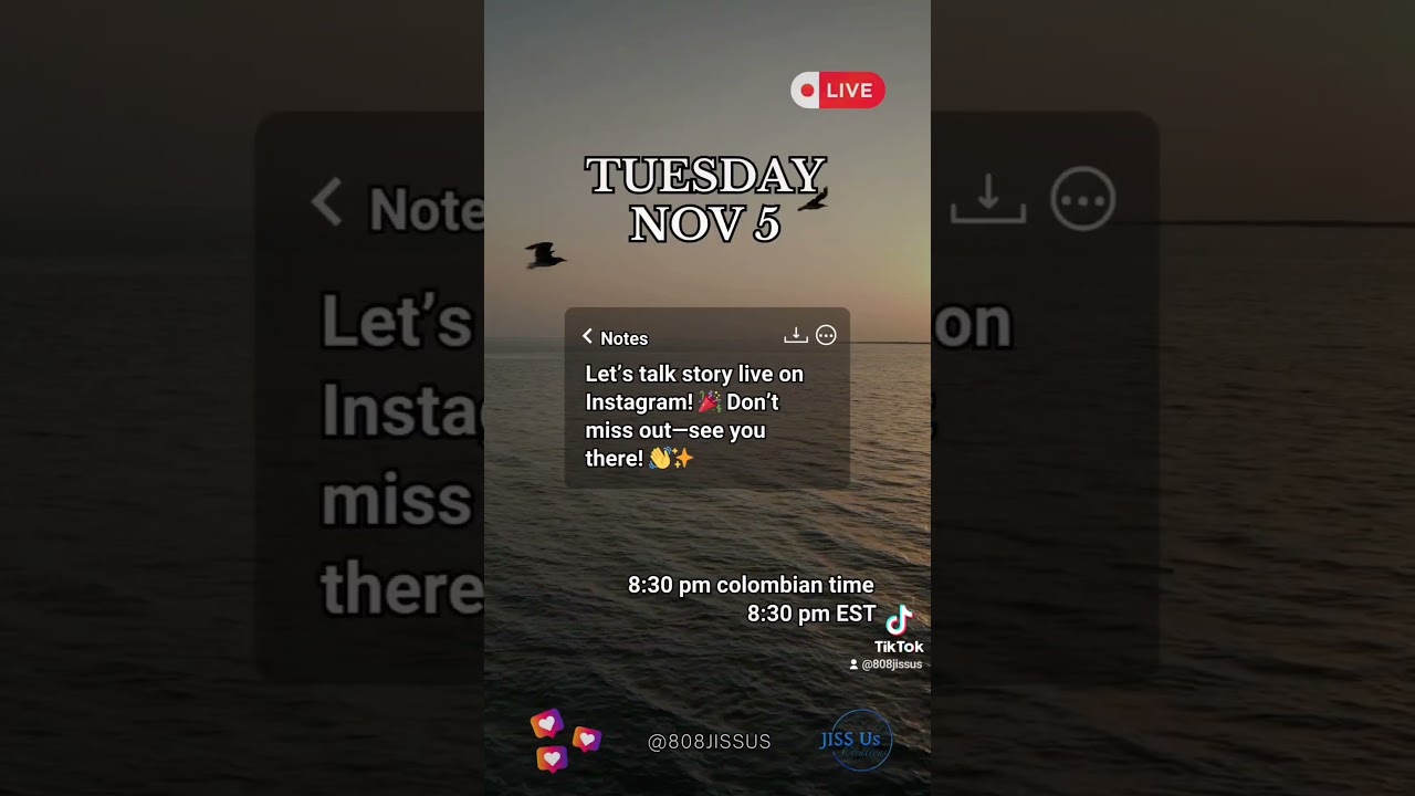 π Come Hang with Us Live! π This Tuesday november 5 at 8:30 PM EST/Colombian time! π Come Hang with Us Live! π This Tuesday november 5 at 8:30 PM EST/Colombian time!