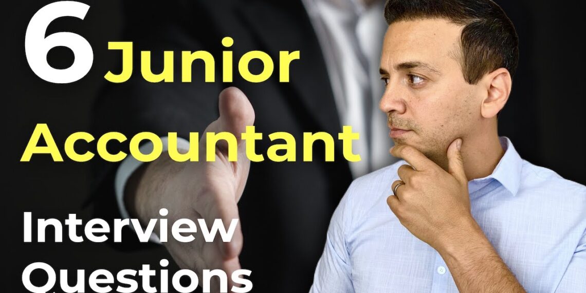 6 Common Junior Accountant Interview Questions And Answers!