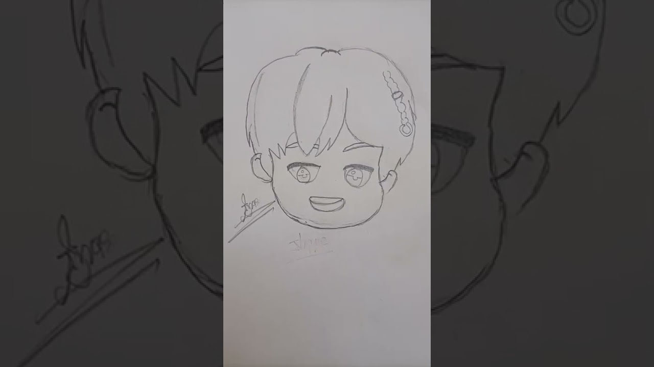 BTS J-hope #bts #jhope #btsshorts #short #youtubeshorts #drawing #drawingaddiction