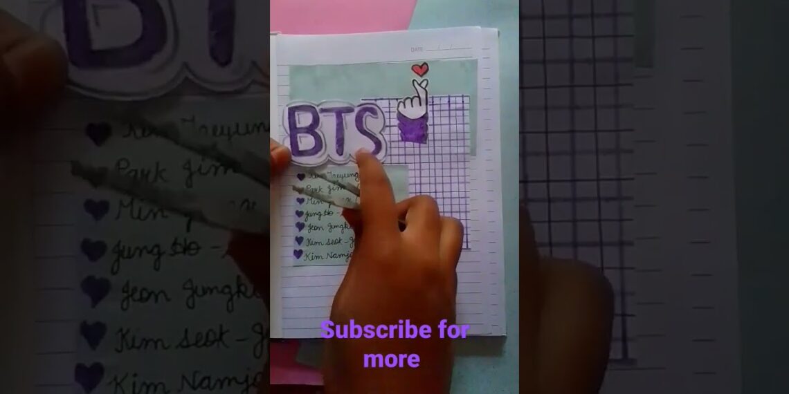 ASMR scrapbooking #BTS journal💟#aesthatic #viralshorts #viral #ytshorts #shorts #trending