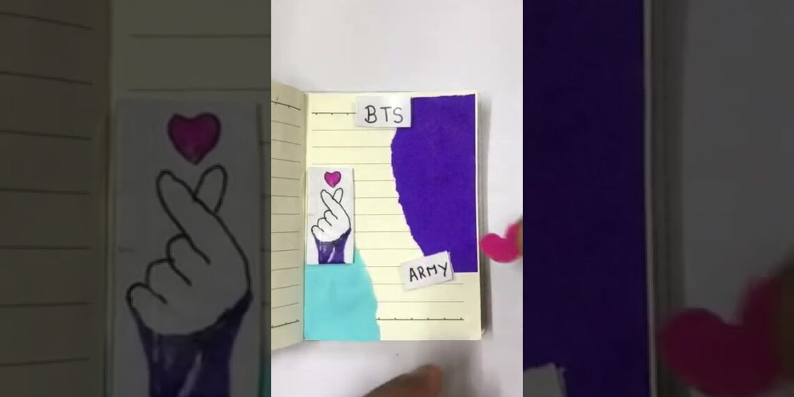 BTS Theme Journal 💜ASMR 🎧🎧/BTS ARMY/Purple Journal #BTS#ARMY#kpop#btsforever