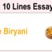 10 Lines on Biryani || Essay on Biryani in English || Biryani Essay Writing || Essay on Biryani