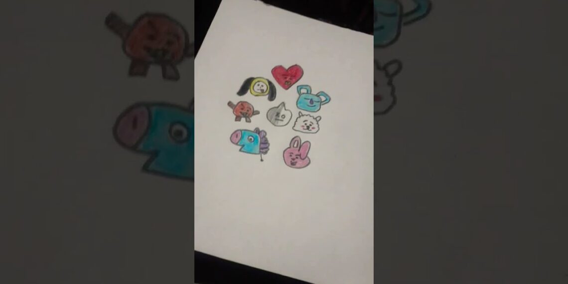 bts army like this video 💜💜#btsarmy #bt21 #craft #shorts