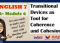 Transitional Devices ӏӏ  ENGLISH 7 ӏӏ QUARTER 2 – MODULE 6 Transitional Devices ӏӏ  ENGLISH 7 ӏӏ QUARTER 2 – MODULE 6