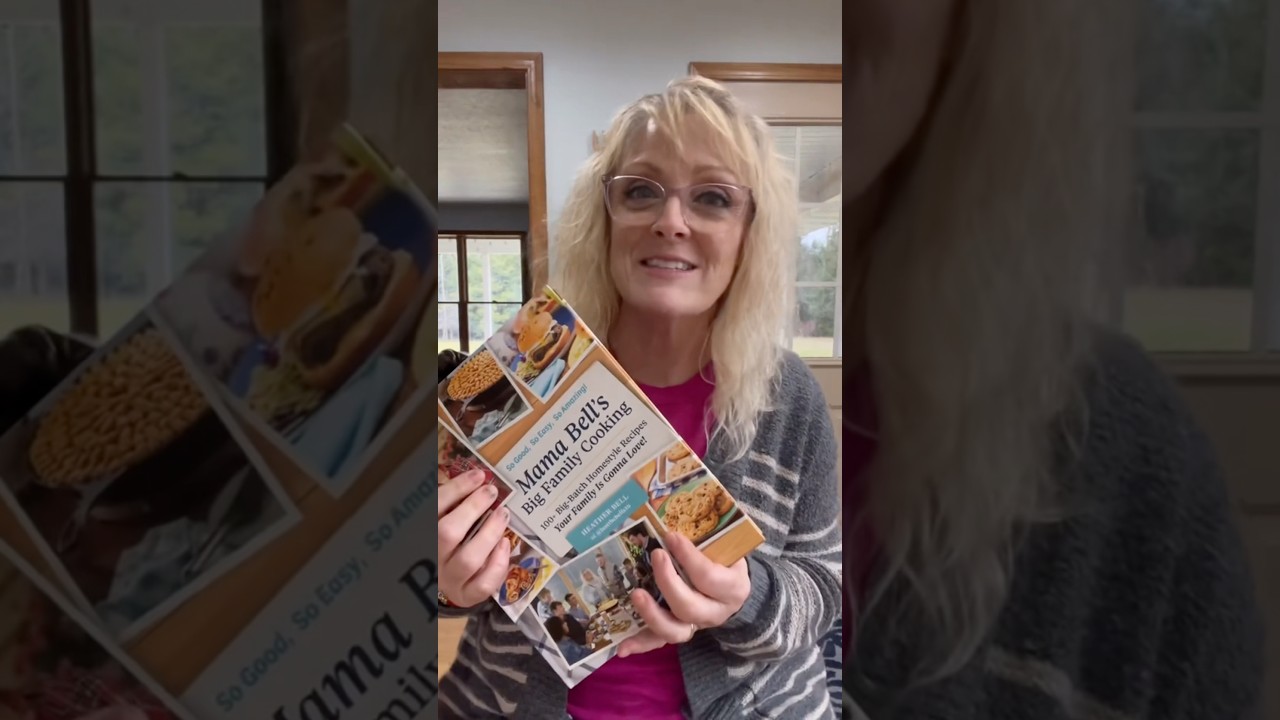 Our FAMiLY OF 10 wrote a COOKBOOK!  Because of you! #bigfamily #cookbook #justthebells10