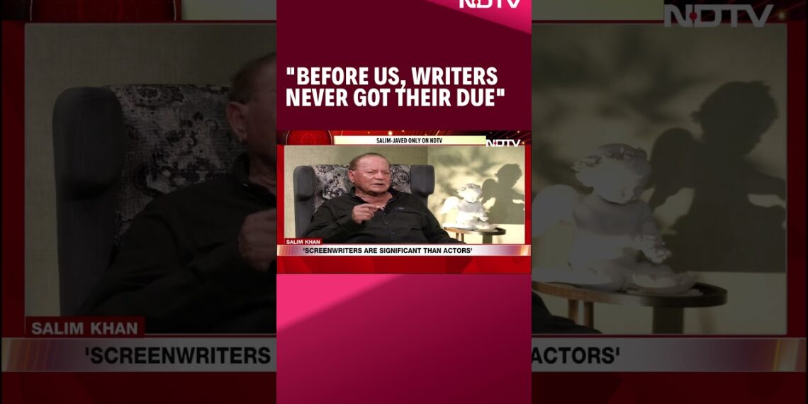 Salim Khan Exclusive | Before Us, Writers Never Got Their Due Salim Khan Exclusive | Before Us, Writers Never Got Their Due