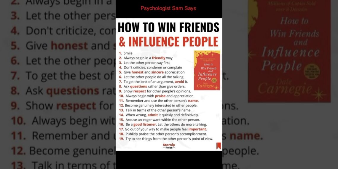 Psychologist Sam Says | Influence Others and Win Friends Psychologist Sam Says | Influence Others and Win Friends