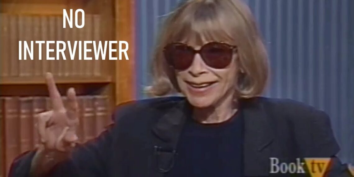 Unintentional ASMR   Joan Didion   NO INTERVIEWER   Relaxing Voice   Interview About Writing Career
