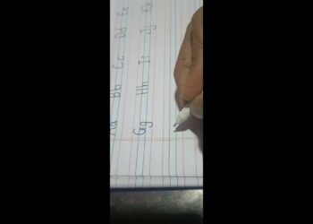 How to write the alphabet in book.