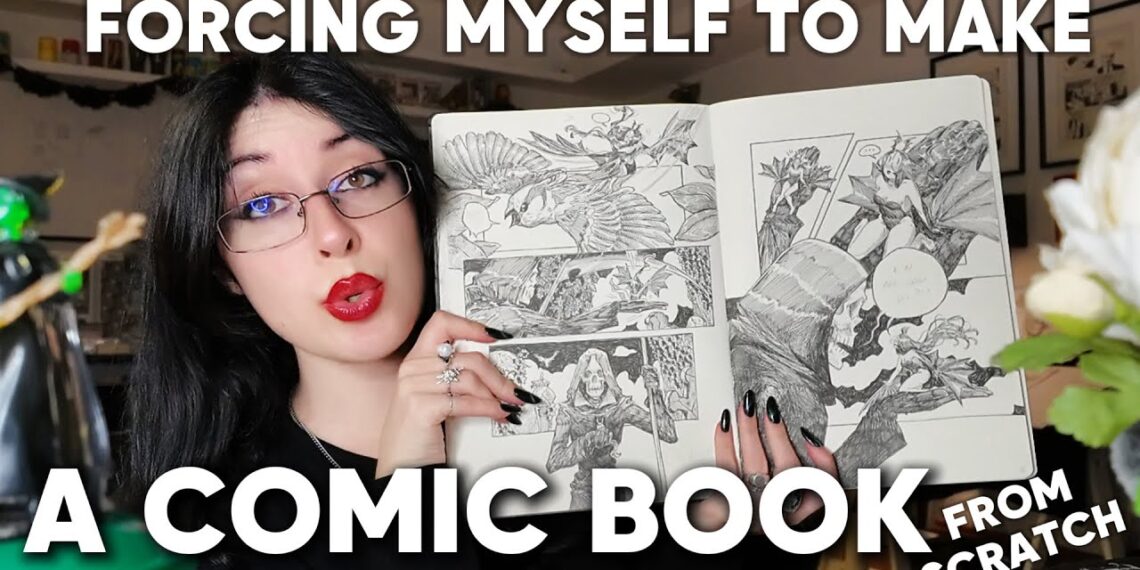 MAKING A COMIC BOOK from scratch – ART UPDATE / studio chat🌹