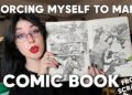 MAKING A COMIC BOOK from scratch – ART UPDATE / studio chat🌹