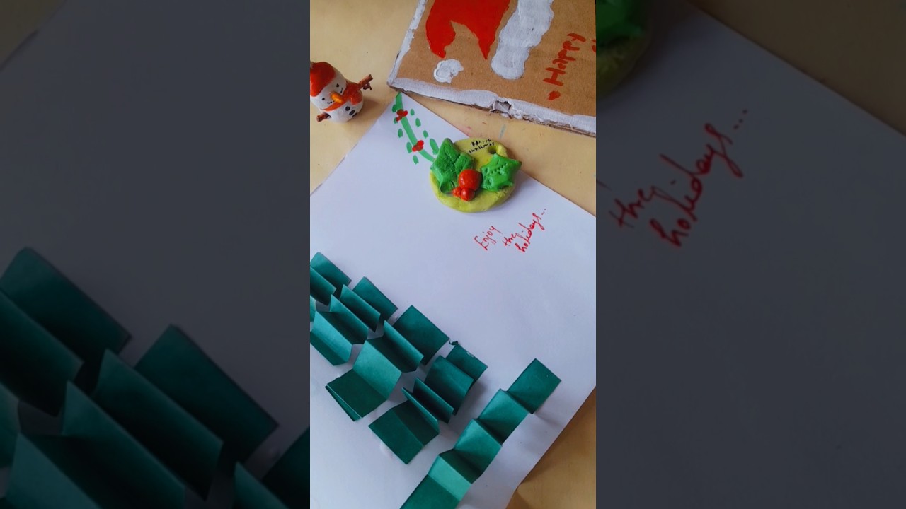 Christmas tree card🎄💚#shorts #youtubeshorts #christmas Christmas tree card🎄💚#shorts #youtubeshorts #christmas