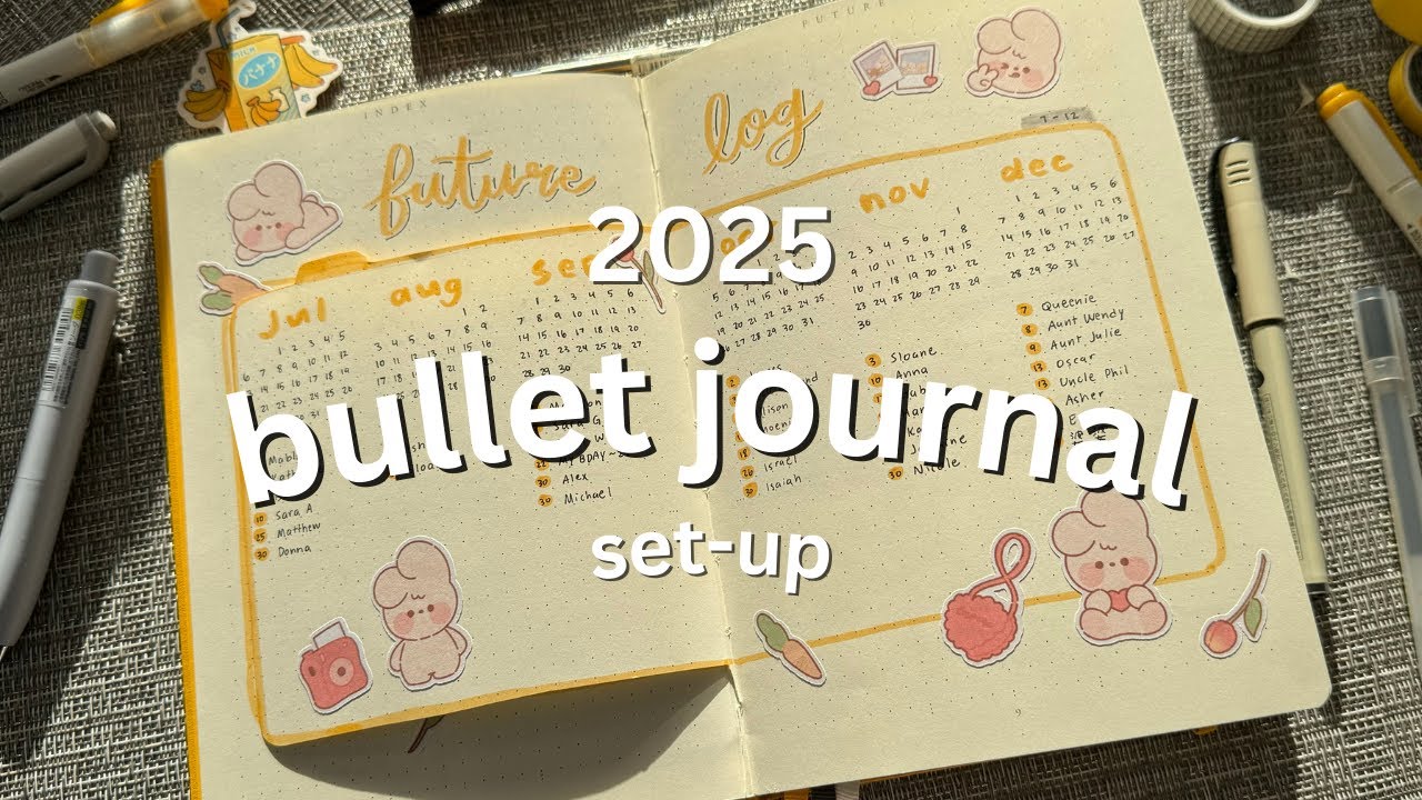 2025 New Bullet Journal Setup | easy, simple, and minimal ideas! 2025 New Bullet Journal Setup | easy, simple, and minimal ideas!