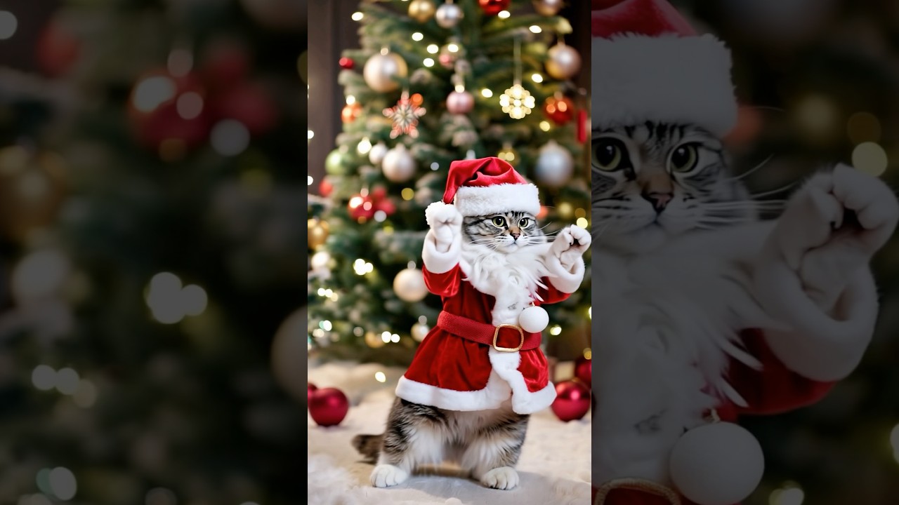 Cute Santa #cat #catlover #catlover #kitten #kittens #dancingcat #santa #xmas #subscribe #like Cute Santa #cat #catlover #catlover #kitten #kittens #dancingcat #santa #xmas #subscribe #like
