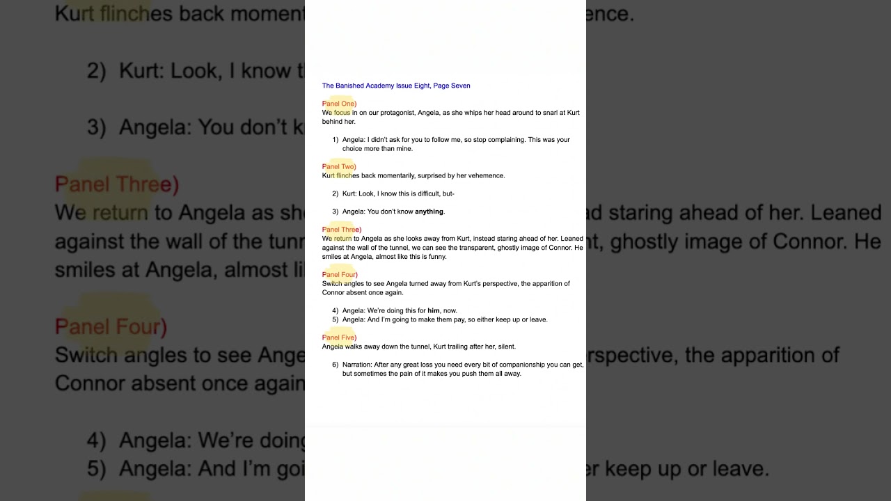 HOW TO WRITE A COMIC BOOK SCRIPT  #comicbook #writertube #writing