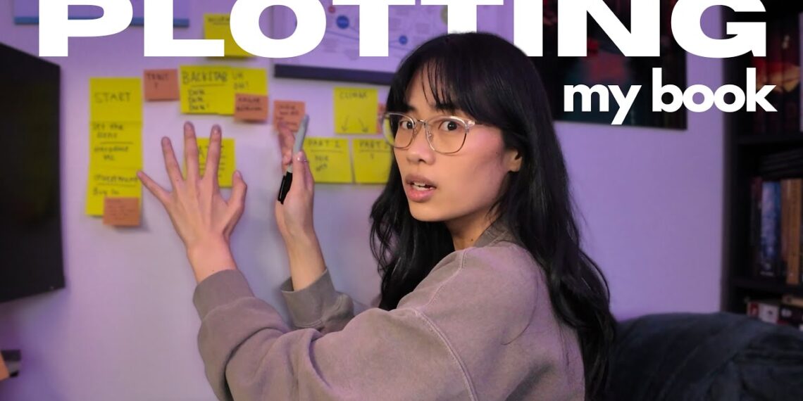 plot my book with me (it’s extremely chaotic) | writing vlog #5