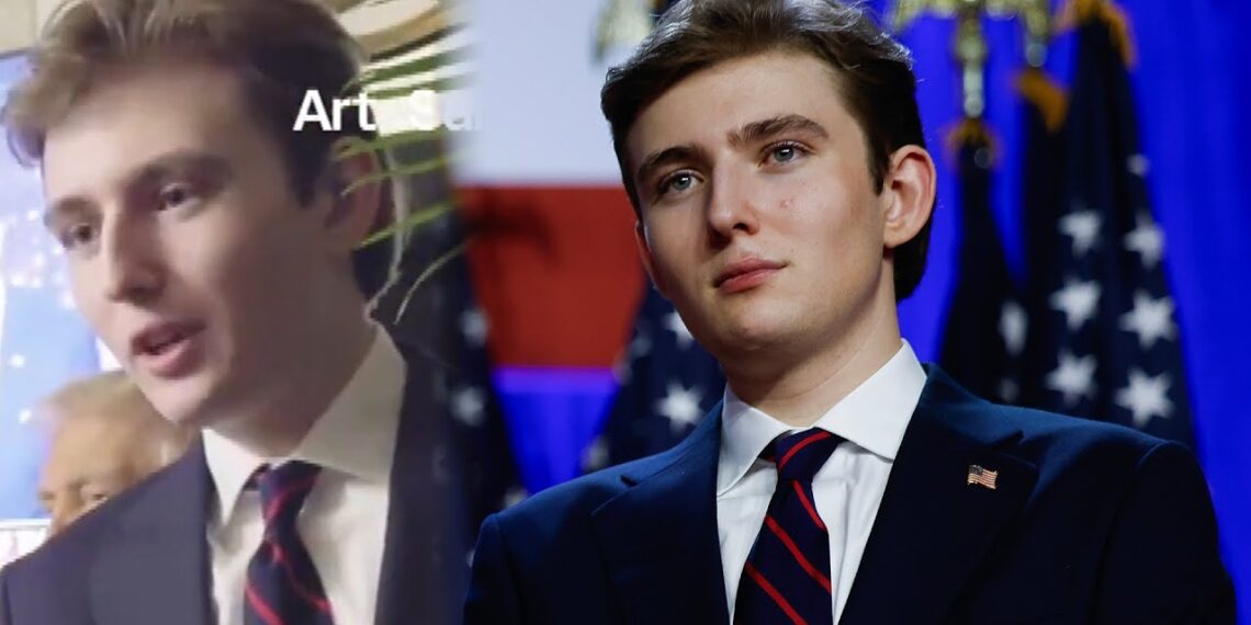 Barron Trump SPEAKS in Rare Election Night Footage