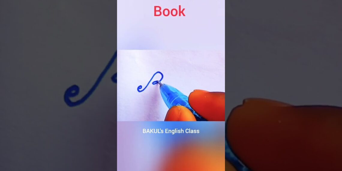 How to write the word BOOK in cursive || Calligraphy writing || Hand Writing How to write the word BOOK in cursive || Calligraphy writing || Hand Writing