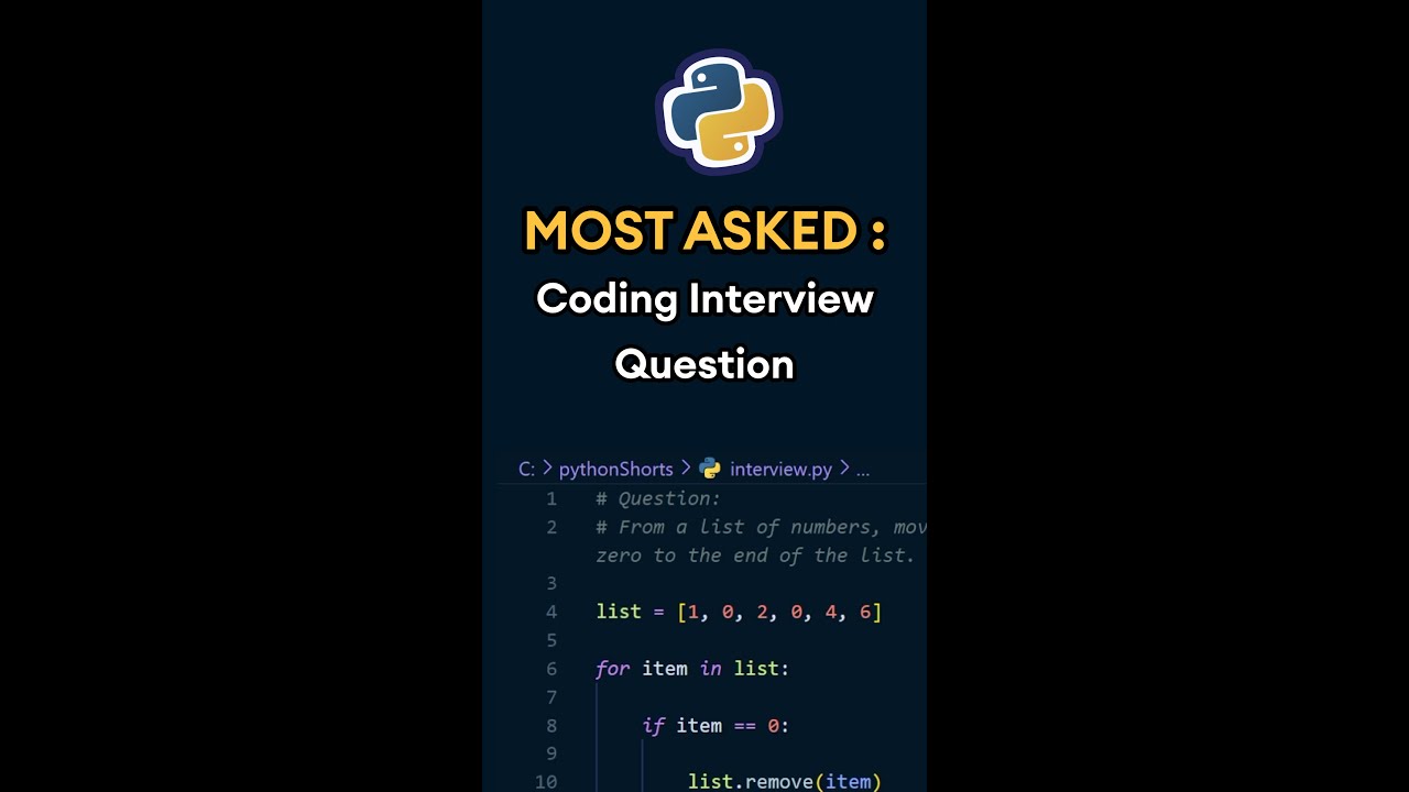 Most Asked Coding Interview Question (Don’t Skip !!😮) #shorts Most Asked Coding Interview Question (Don’t Skip !!😮) #shorts