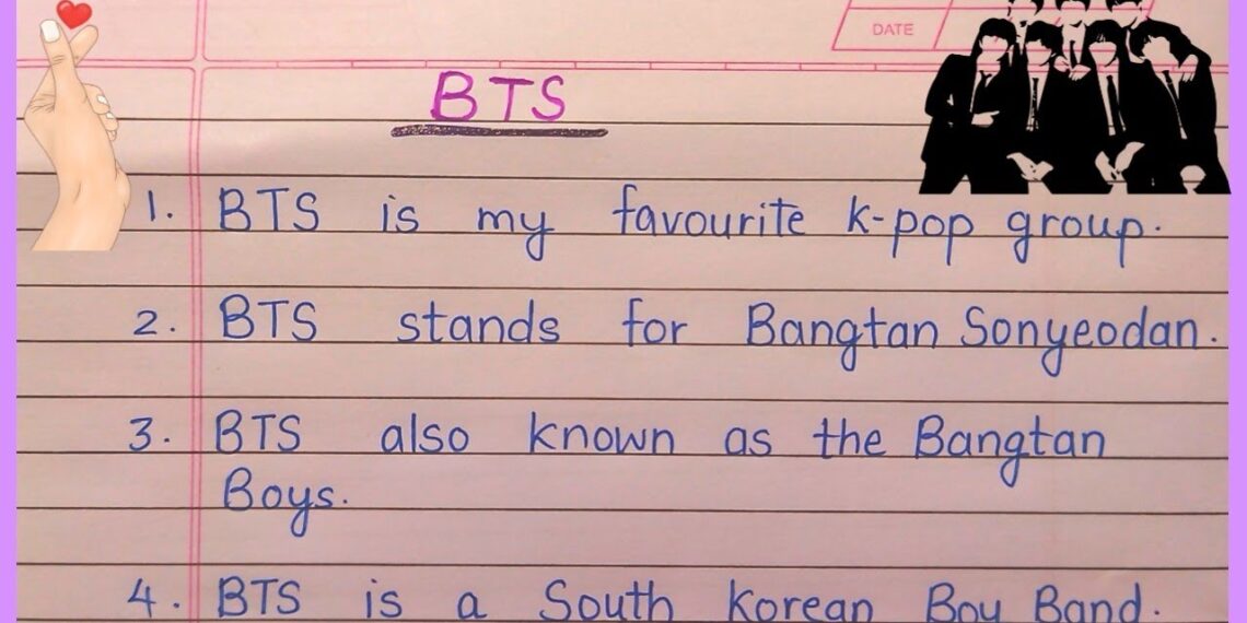 10 lines on BTS in english | Few lines on BTS in english | short essay on BTS | about BTS in english