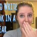 How to Write a Book in a Year