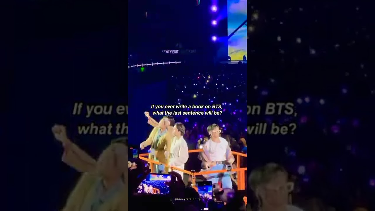 If you ever write a book on BTS what will the last sentence be? #shorts If you ever write a book on BTS what will the last sentence be? #shorts