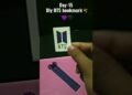 DAY-15 “DIY BTS Bookmark✨ 💜🖤” with cardboard #ytshorts#btsdiy#forarmys#forbtslover#btsarmy💜
