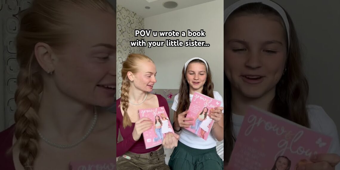 I wrote a book with my little sister 😳