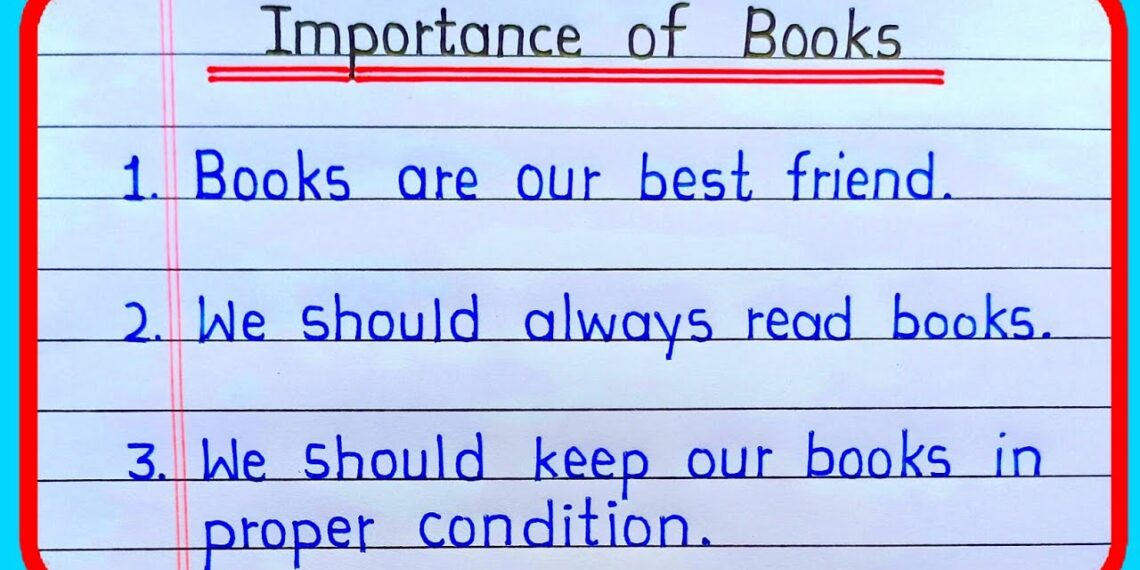 10 lines on importance of books in English | essay on importance of books| importance of books essay