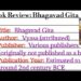 Write a book review on spiritual book || Book Review on Bhagavad Gita