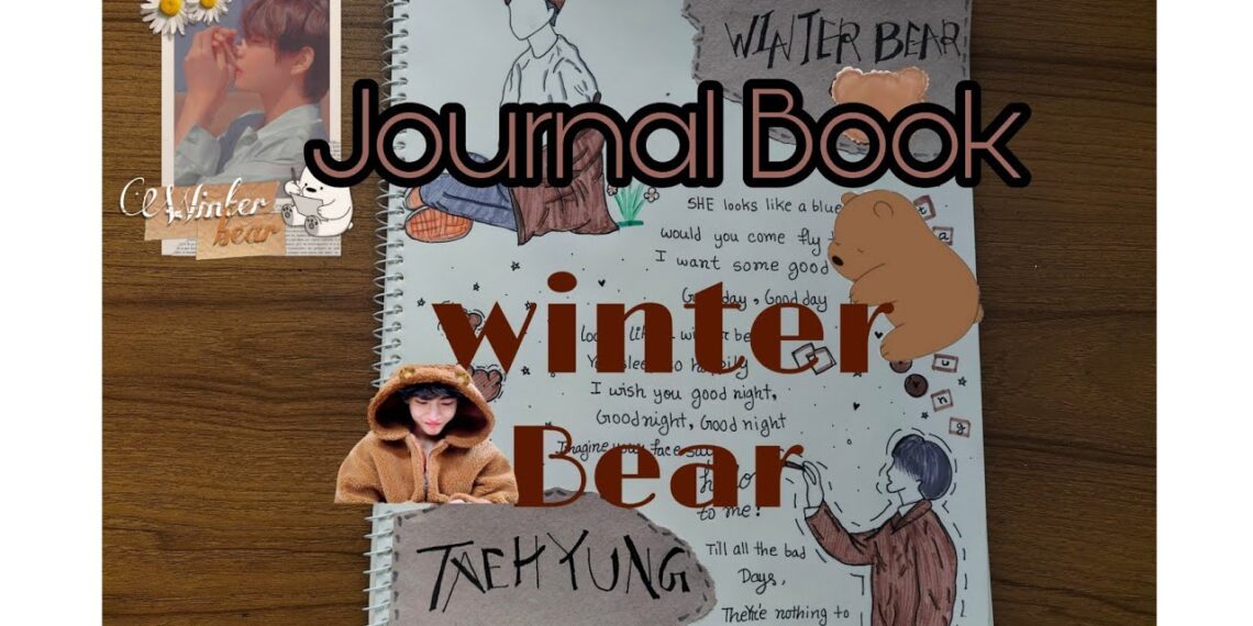 K-POP JOURNAL BOOK||BTS||WINTER BEAR BY #taehyung || WINTER BEAR JOURNAL BOOK||BY ZARA||🖤