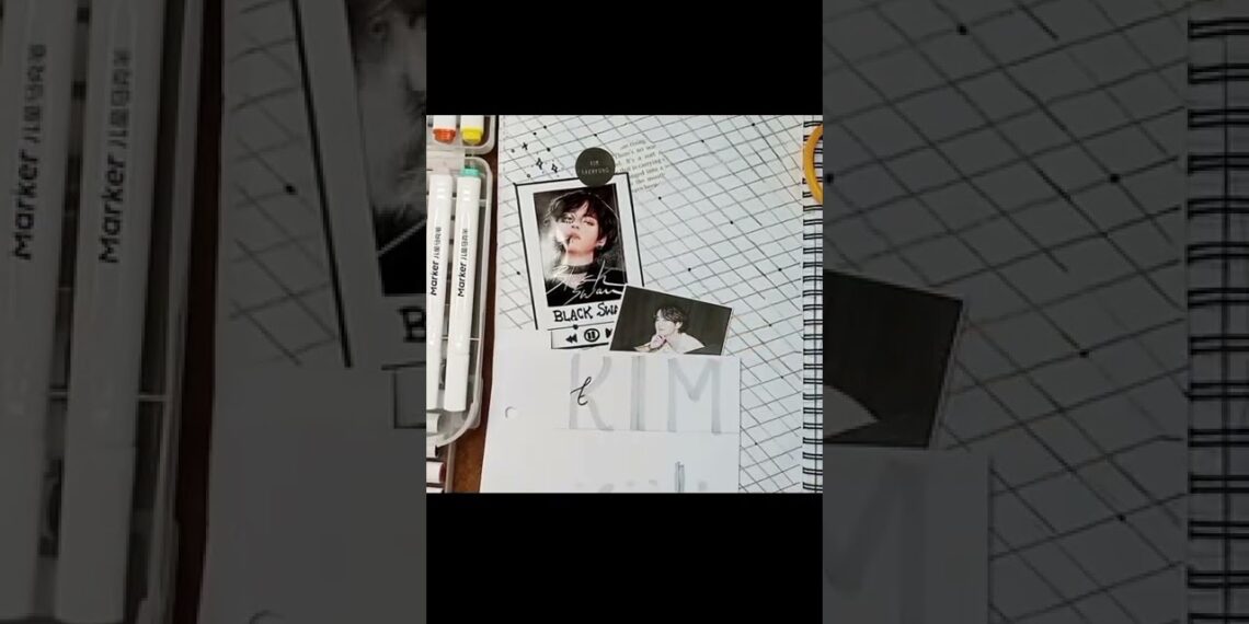 Cool things for JOURNALING | how to make aesthetic BTS journal #shorts #drawing #fyp #bts