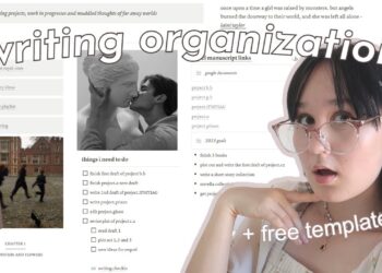 how i organize my writing projects ☁️°✧｡ *aesthetic* NOTION TOUR + FREE TEMPLATE #analuisany