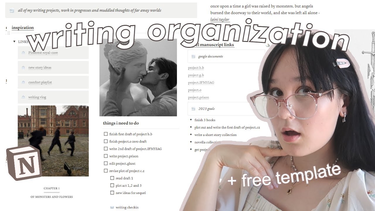 how i organize my writing projects ☁️°✧。 *aesthetic* NOTION TOUR + FREE TEMPLATE #analuisany how i organize my writing projects ☁️°✧。 *aesthetic* NOTION TOUR + FREE TEMPLATE #analuisany
