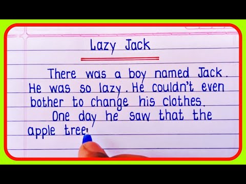 Jack Story Writing In English | Short Story | One Page English writing | Moral Stories-Handwriting Jack Story Writing In English | Short Story | One Page English writing | Moral Stories-Handwriting