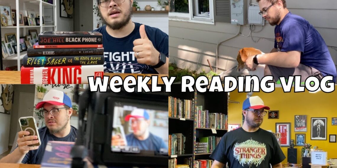 weekly reading vlog || reading 5 books, bts of filming, starting channels, book haul