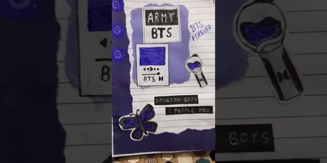 BTS journal 💜purple💜 #bts #shorts #ytshorts #yamyachaudharystudio