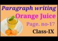 ☀️Orange Juice Processing l Paragraph writing l Class IX page no. 17 by Md Soyeb ☀️Orange Juice Processing l Paragraph writing l Class IX page no. 17 by Md Soyeb