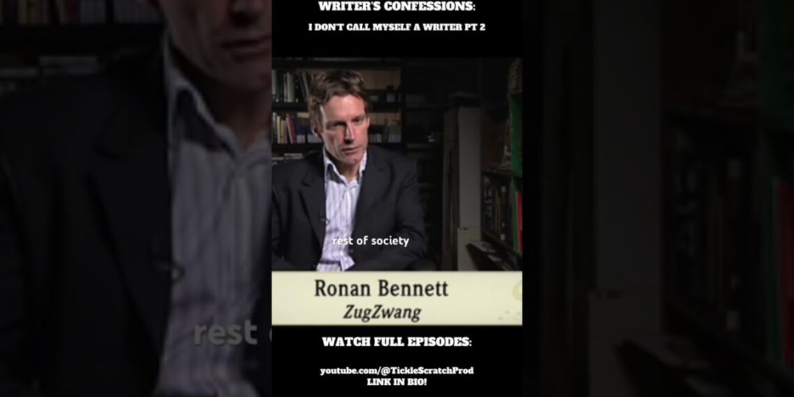 I Don’t Call Myself A Writer part 2. With Ronan Bennett who won’t call himself a writer. #shorts, I Don’t Call Myself A Writer part 2. With Ronan Bennett who won’t call himself a writer. #shorts,