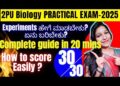 2 PUC BIOLOGY PRACTICAL EXAM 2025|| HOW TO DO? Score 30/30💥 EASILY!Just 20 mins💥👍@biostudymadeeasy 2 PUC BIOLOGY PRACTICAL EXAM 2025|| HOW TO DO? Score 30/30💥 EASILY!Just 20 mins💥👍@biostudymadeeasy