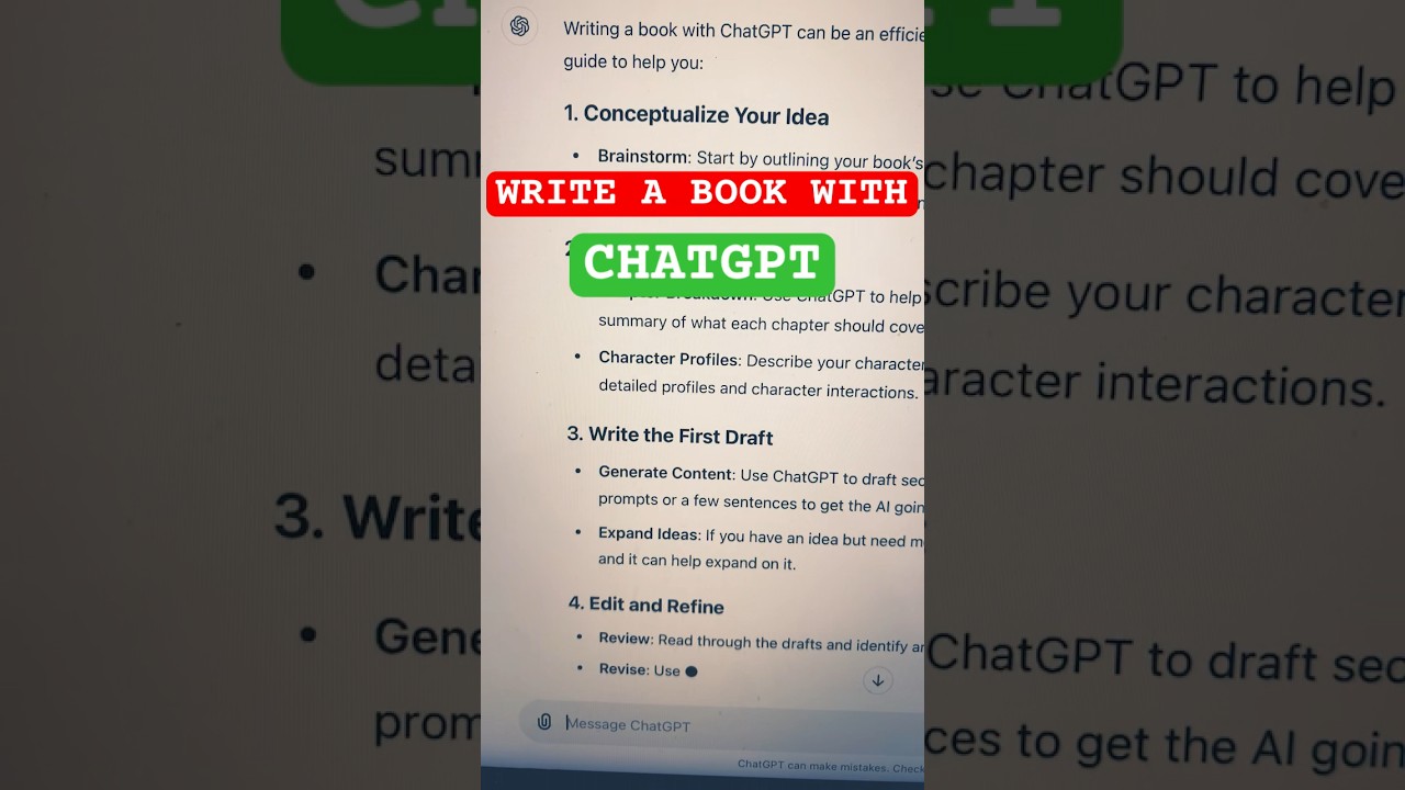 EXACTLY How to Write a Book with ChatGPT ✍🏾 #kdp #selfpublish EXACTLY How to Write a Book with ChatGPT ✍🏾 #kdp #selfpublish