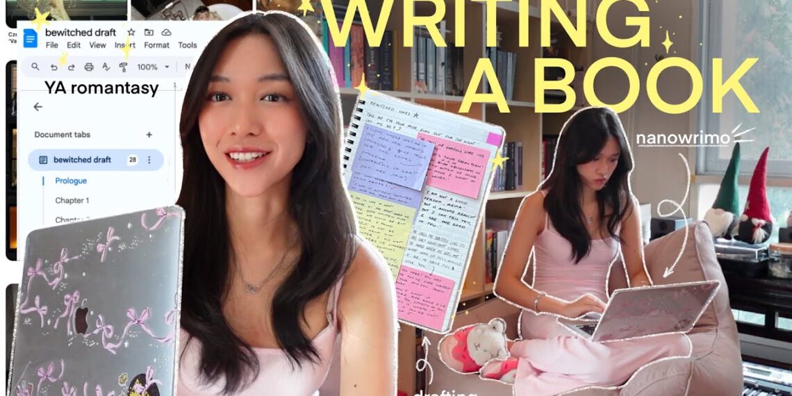 write a book with me 👩🏻‍💻💌🍵 | nanowrimo vlog